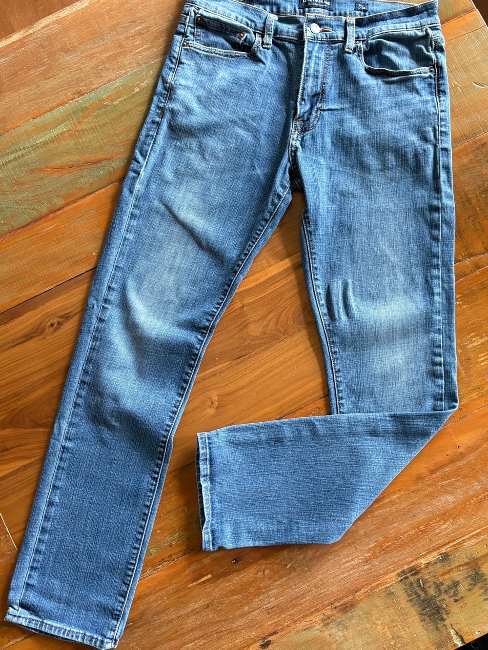Lucky Brand Men's Slim Straight Jeans - Light Blue Wash